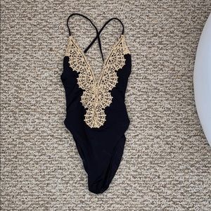 Blue Life Eclipse One Piece Bathing Suit Small